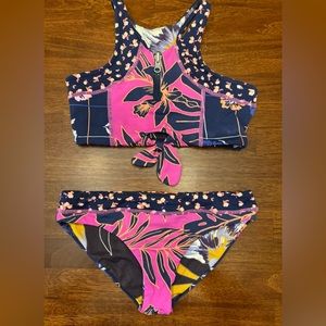 Maaji two piece swimsuit. Size 10. Reversible. Excellent like new cond.